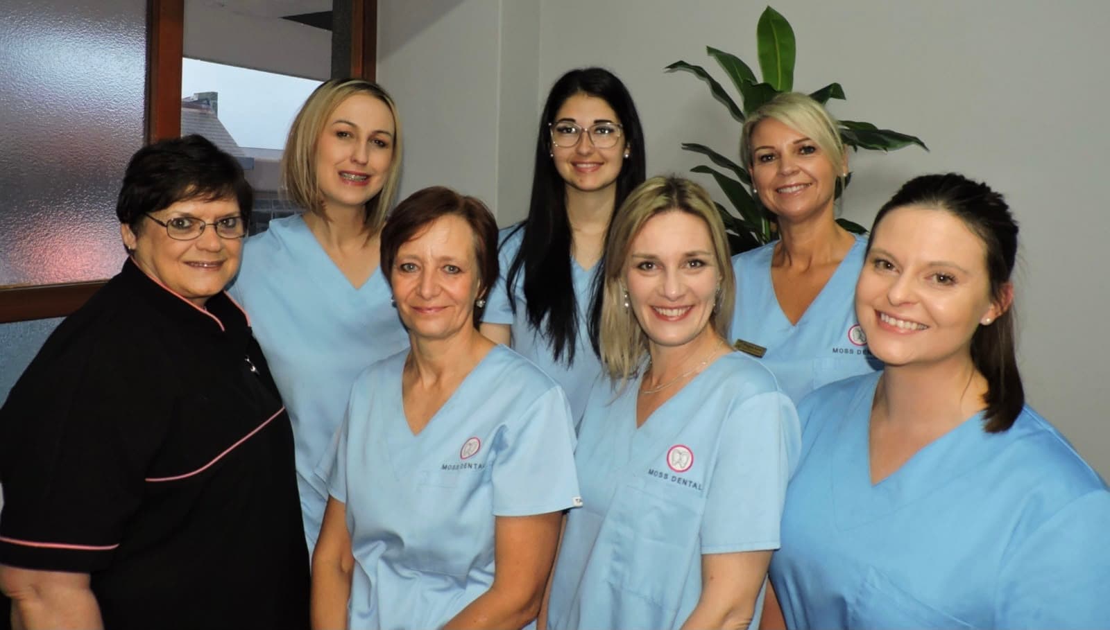 The Moss Dental dental assistants together at the practice in Mossel Bay