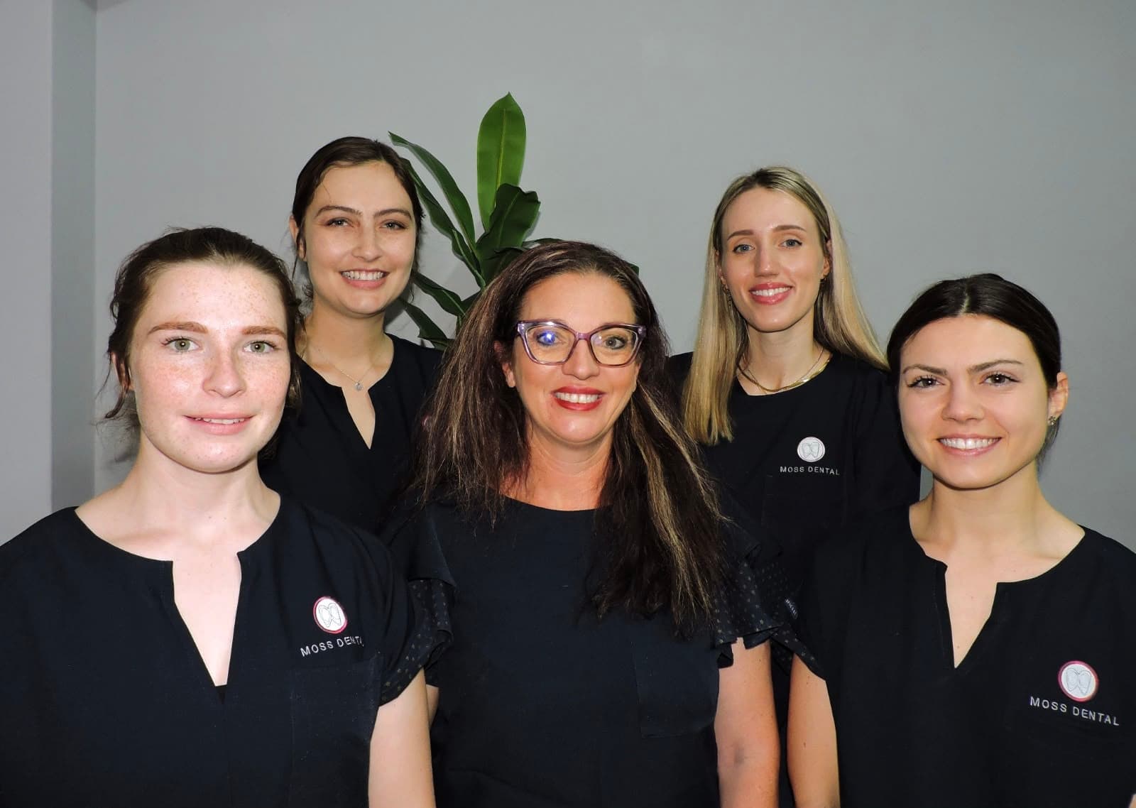 The Moss Dental dentists together at the practice in Mossel Bay
